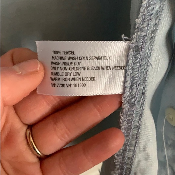 Faux jean button down - Picture 4 of 4